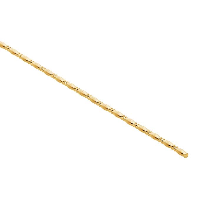 14/20 Yellow Gold-Filled Camilla Full-Bead Wire, Dead-Soft