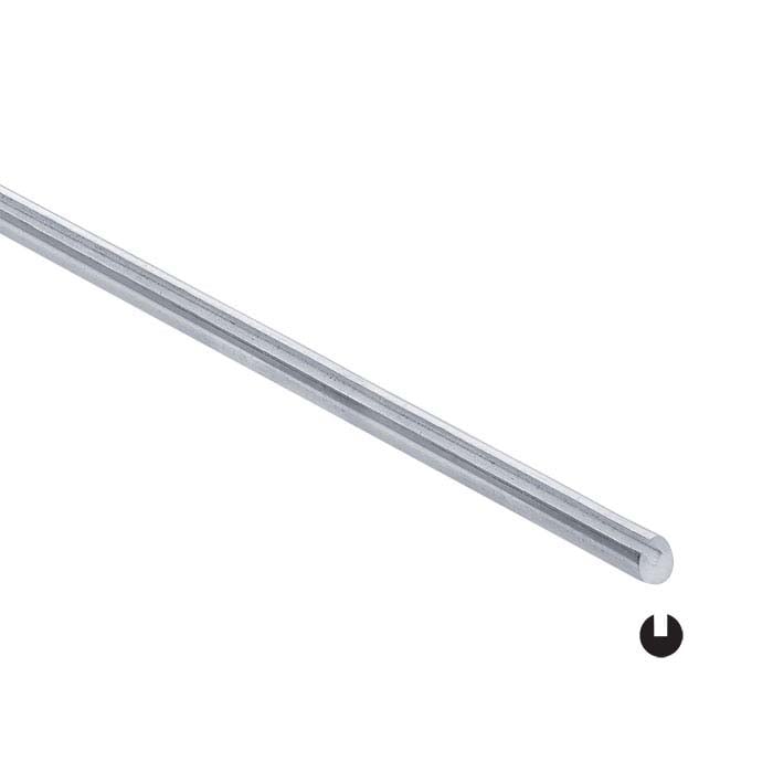 Sterling Silver Slotted Round Wire, Dead-Soft