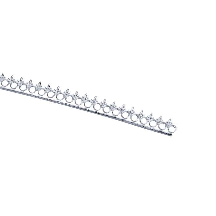 חוט גלריה מכסף סטרלינג "טבעת ופרח", קשה (כמו בגליל)