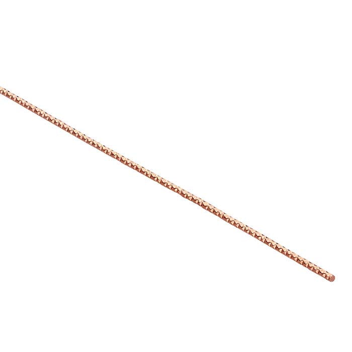 14/20 Rose Gold-Filled Pattern #3 Sparkle Wire, 1/4-Hard