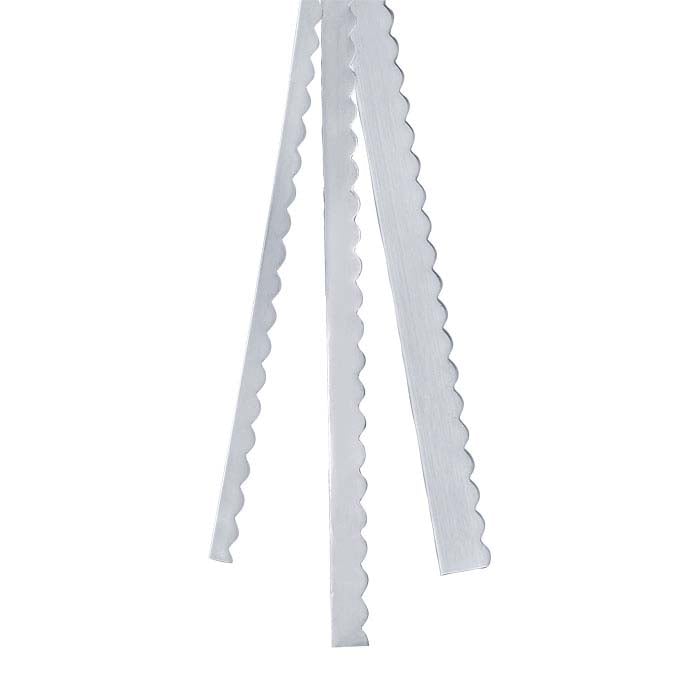 .999 Fine Silver Scalloped Strip, Dead-Soft