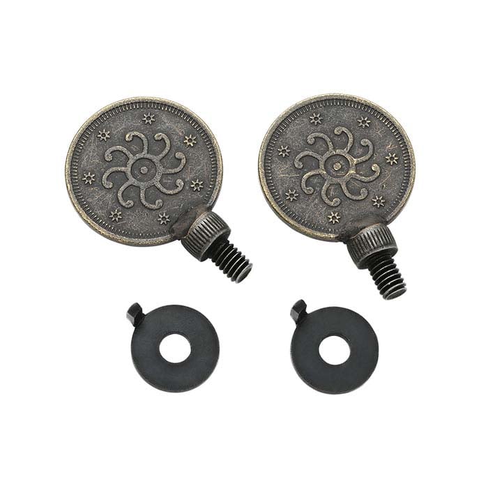 Replacement Brass Coin Thumbscrew Set for GreenLion Saw Frame