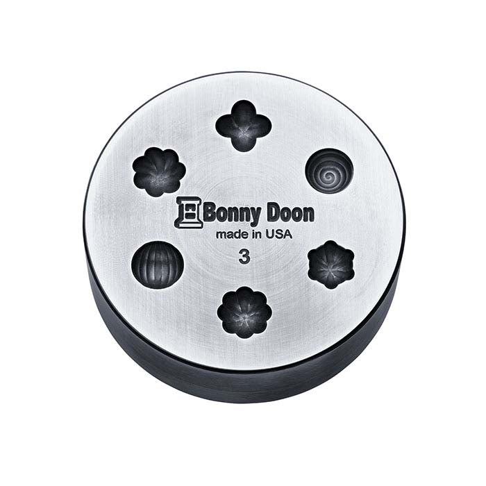 Bonny Doon Mini Coining Die Shot Plate, Combo #3 (Fluted)