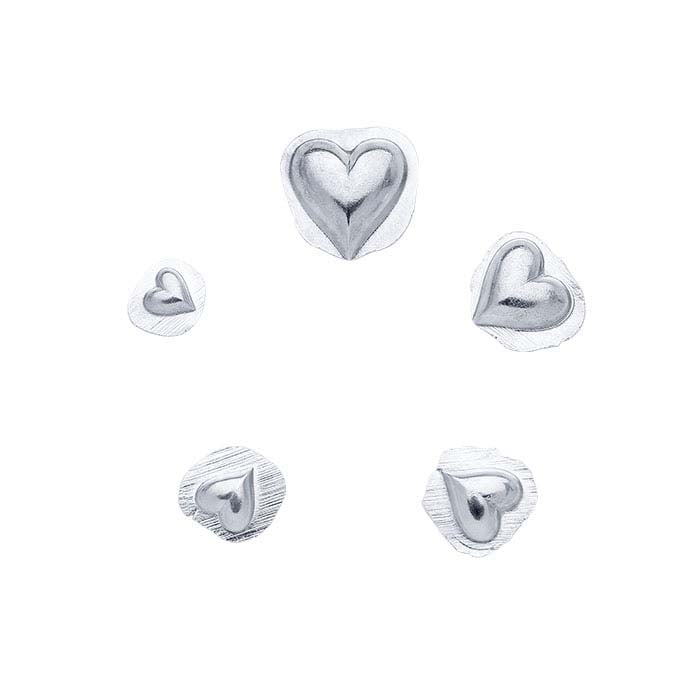 Bonny Doon Mini Coining Die Shot Plate, Graduated #63 (Hearts