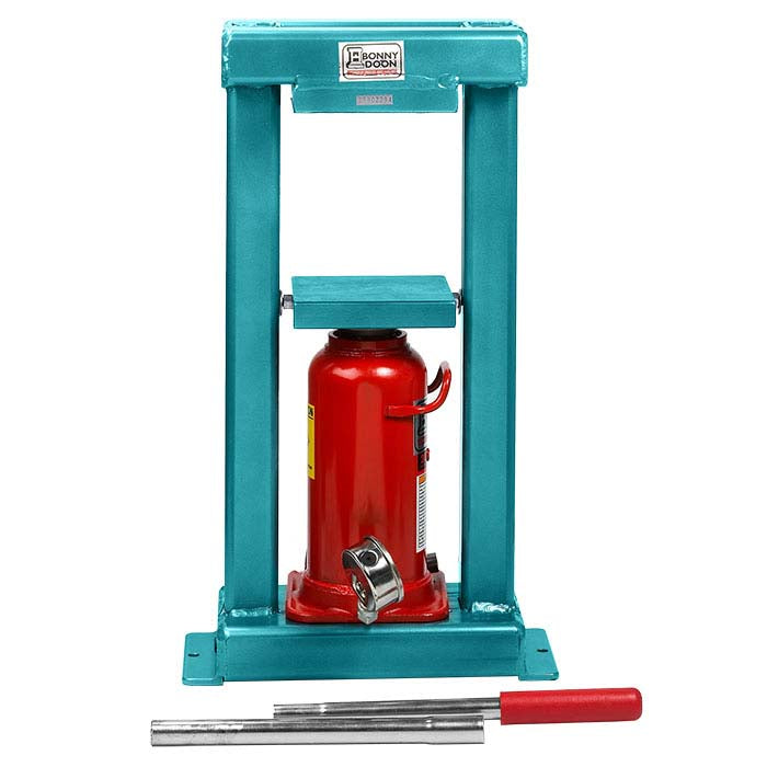 बॉनी डून 20-टन क्लासिक मैनुअल हाइड्रोलिक प्रेस और राम, टरक्वॉइज