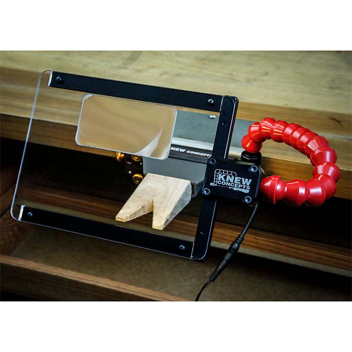 Knew Concepts Flex-Mount LED Face Shield with Magnifier Lens