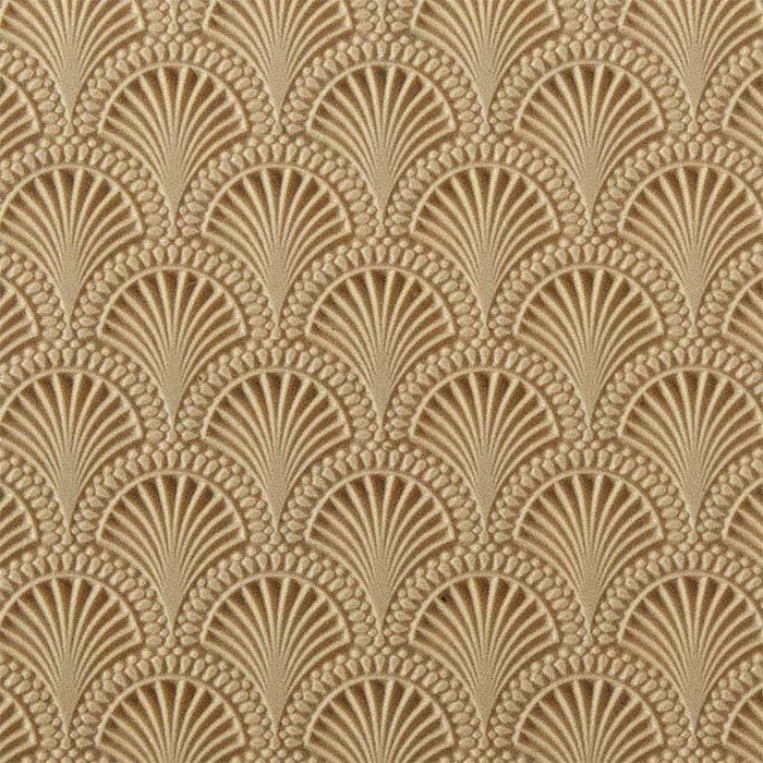 Azulejo de Textura para Argila Metálica, Conchas Art Déco