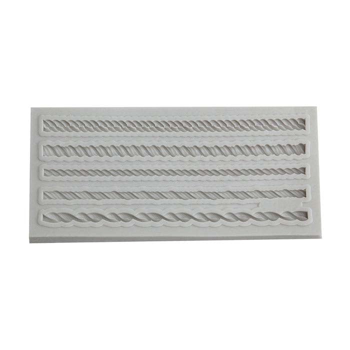 Geflochtene Seilform aus Metallton