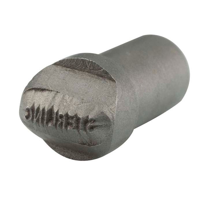 Sterling-Stempel für vernickelte Markierungszangen, gewölbt, 0,79 mm Zeichen