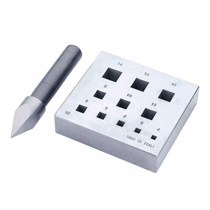 パンチ付きベゼル成形ブロック(スクエア)