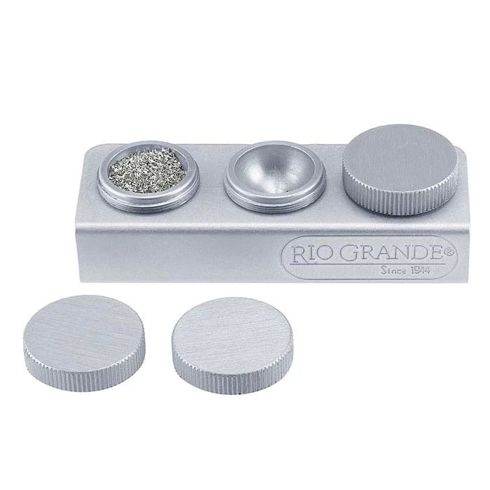 Aluminum Triple-Cup Solder and Findings Holder