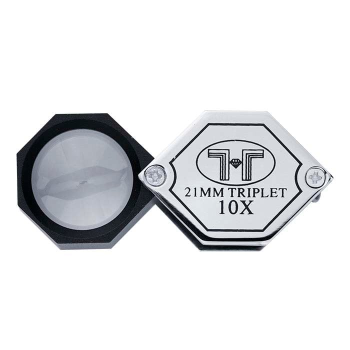 10倍三透镜六角放大镜