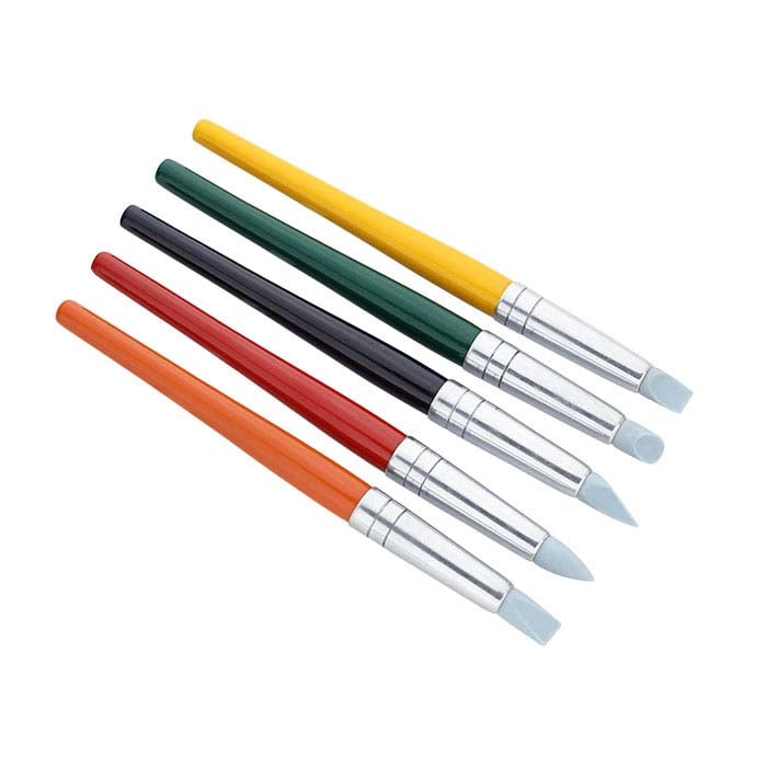 מעצבי סיליקון לחימר מתכתי, סט של 5