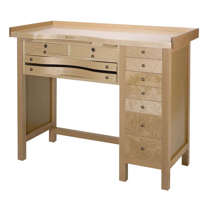 Banco da lavoro per gioielliere con 9 cassetti