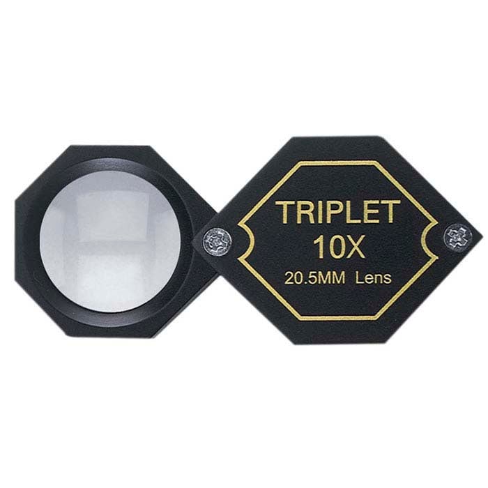 Lupa Tripla Hexagonal 10X