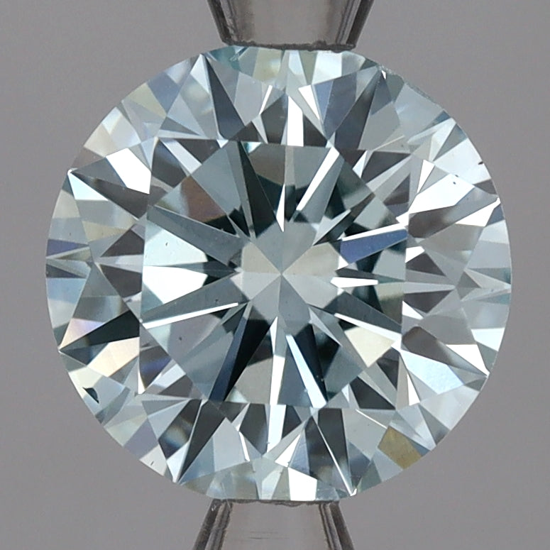 Im Labor gezüchteter Diamant 2 ct, rund, blau, SI1