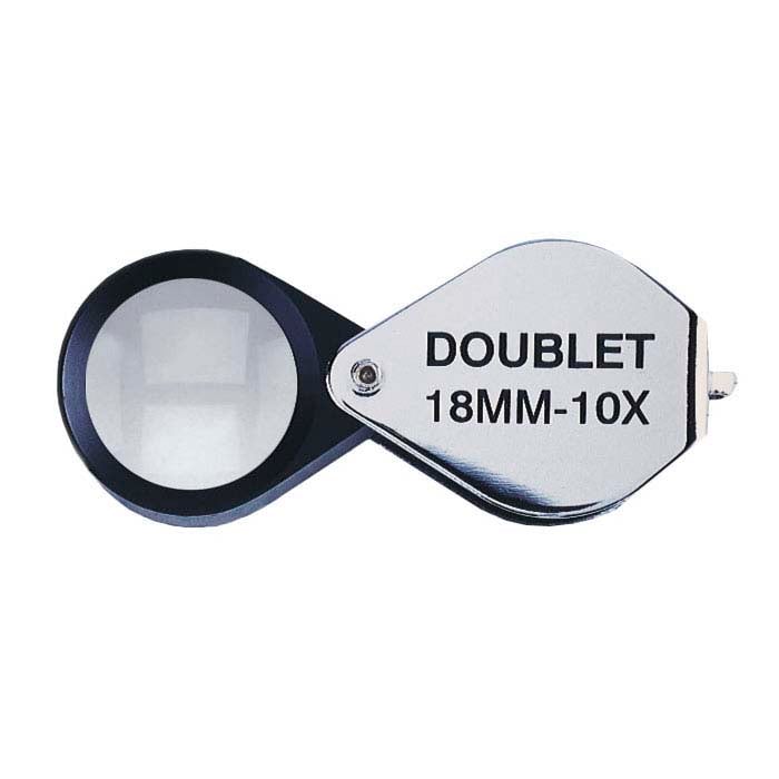 10X dvigubas didinamasis stiklas su lęšiu