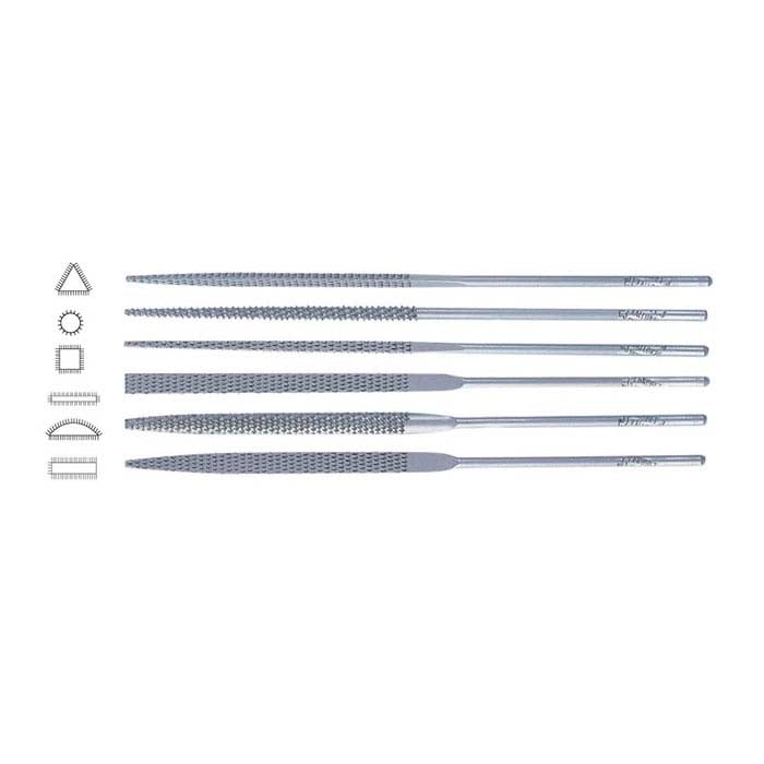 स्विस सुई वैक्स फाइल सेट, 6 का सेट