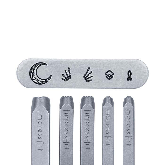 ImpressArt® 设计印章套装,几何曼陀罗签名