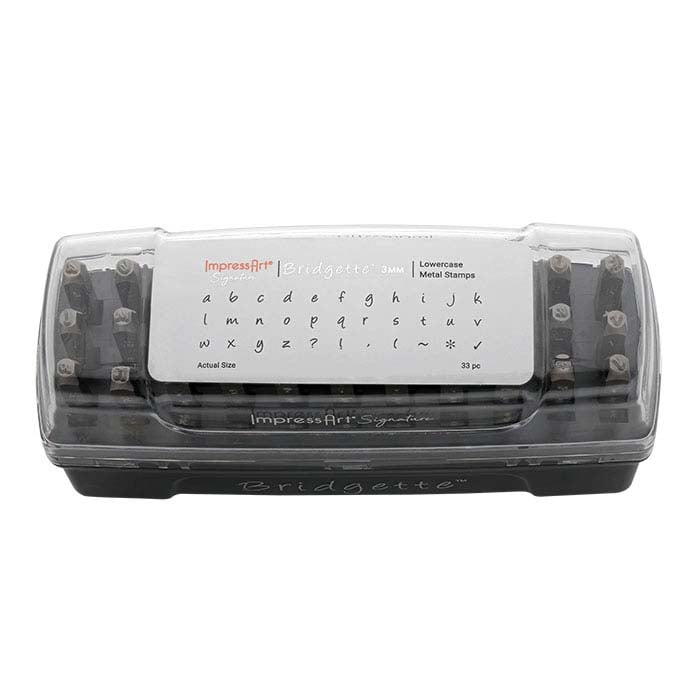 Set di timbri ImpressArt® Design, alfabeto minuscolo Bridgette, caratteri
