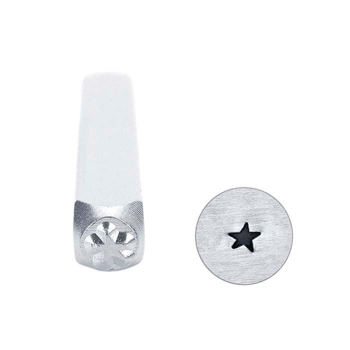 ImpressArt® Poinçon de motif étoile pleine angulaire, caractère
