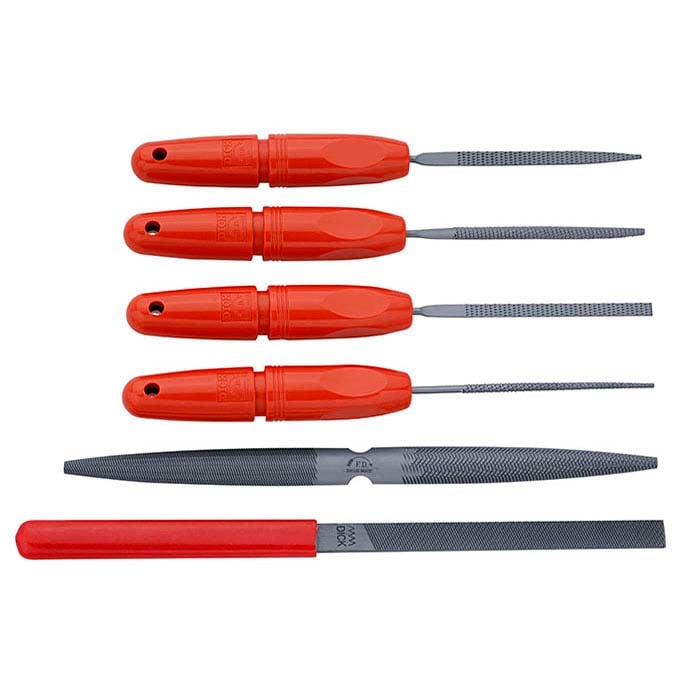 Friedrich Dick Wax File Set, #2, Set of 6