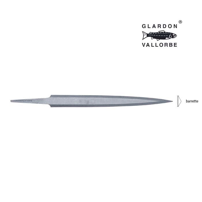 Glardon Vallorbe® Precision Barrette Hand File, Swiss Cut #2