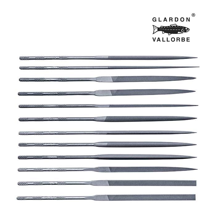 Glardon Vallorbe® 针锉套装,切割号2,12件套