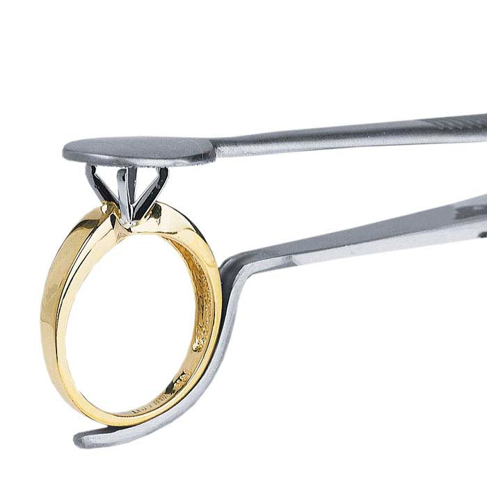 स्टेनलेस स्टील लॉकिंग हेड और शैंक टवीज़र