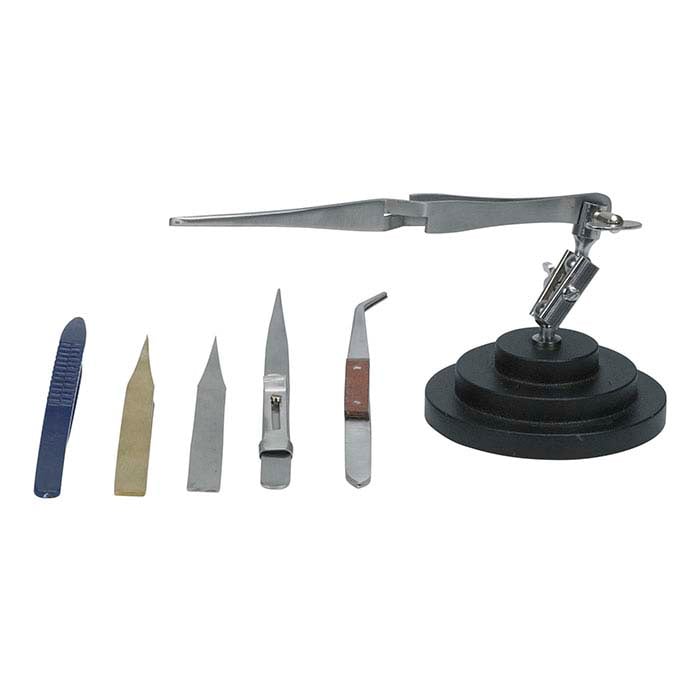 Conjunto de Pinças Hands-Free com Base de Terceira Mão