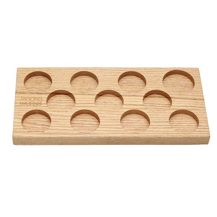 منظم خشبي من Jason's Works لمجموعة تقليل خواتم العملات المكونة من 11 قطعة