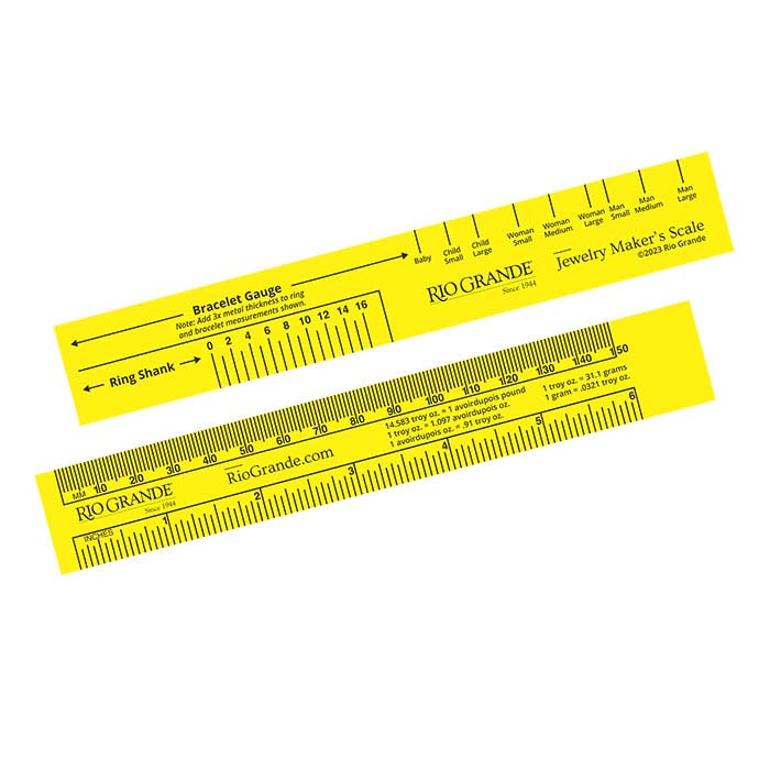 Jewelry Maker's Ruler, Bracelet and Ring Gauge