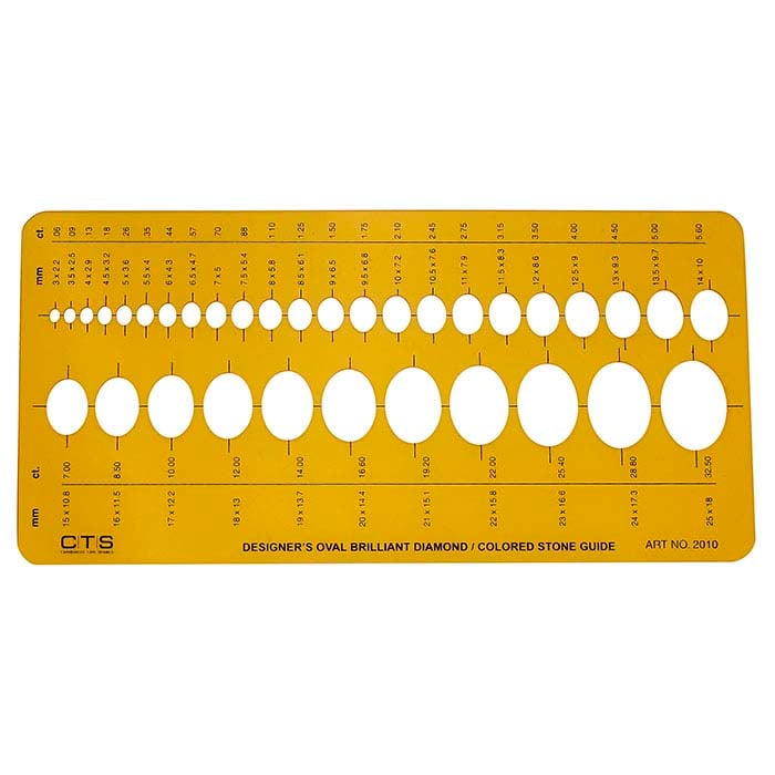 Smykkedesignskabelon #2010 til ovale former