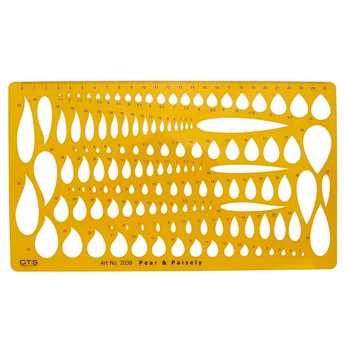 Smyckesdesignmall #2038 för päron- och paisleymönster