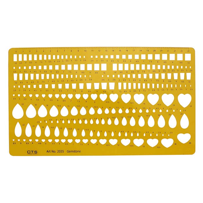 Schmuck-Design-Vorlage Nr. 2035 für Edelsteinformen