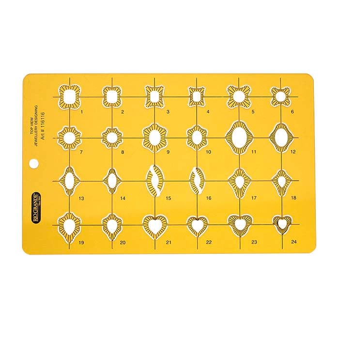 Schmuckdesign, Draufsicht, Ringform-Vorlage #2021