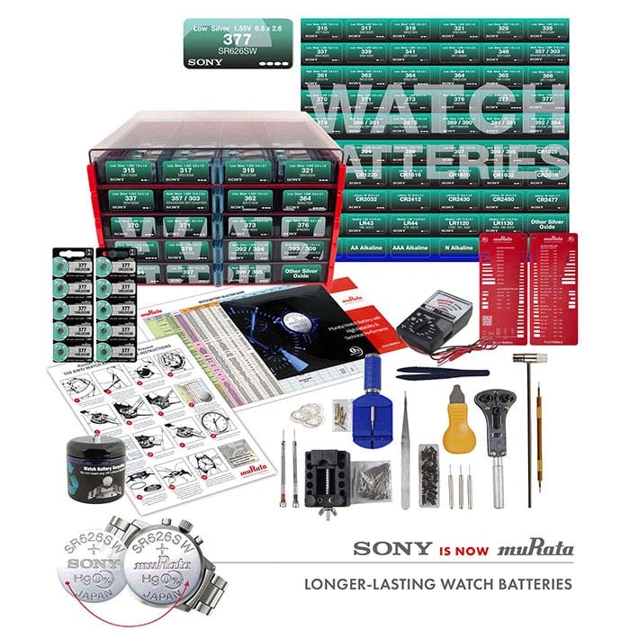 Kit de démarrage de piles pour montres Murata