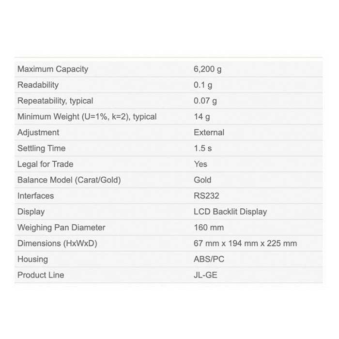 ميزان ميتلر توليدو JL 6001GE/A الذهبي، معتمد للتجارة القانونية