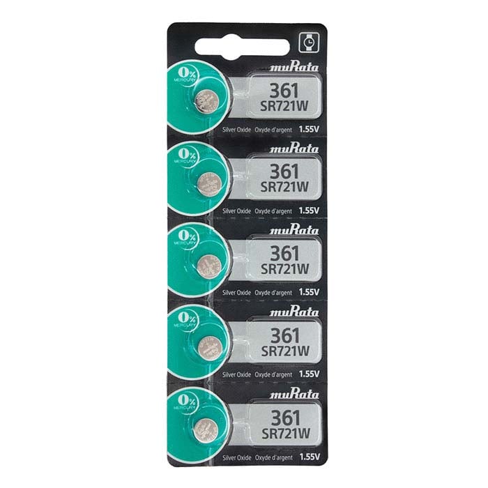 Murata Sølvoxid Ur-batteri, 361-SR721W