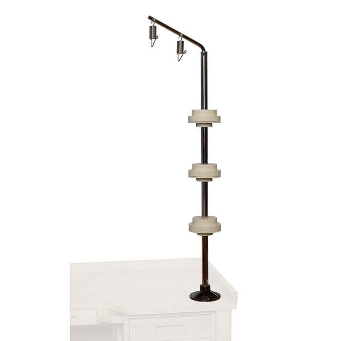 حامل محرك مزدوج بعمود مرن مع منظمات للأدوات والرؤوس الدوارة