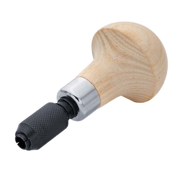 Wood Mushroom-Shaped Tool Handle with Chuck