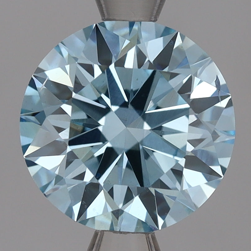 Laboratoriojalostettu timantti 2ct, pyöreä, sininen, SI1