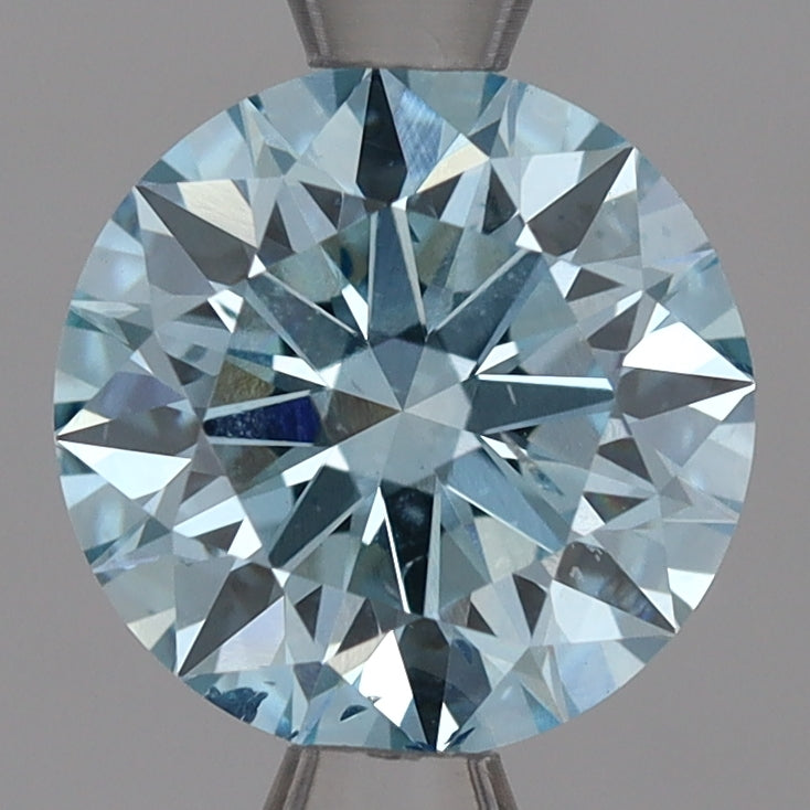 Лабораторно выращенный бриллиант 1,53 карат, круглый, синий, SI2