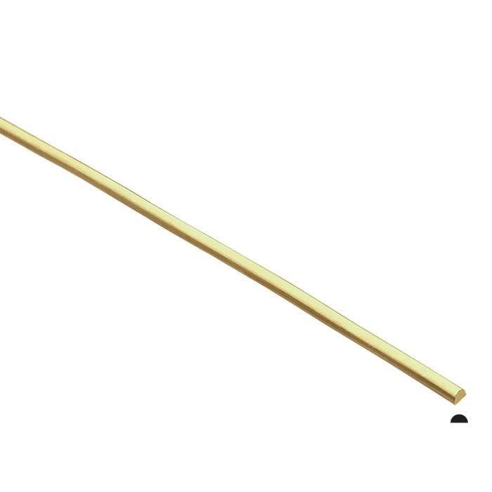 ज्वेलर का पीतल आधा-गोल तार, 1-पाउंड स्पूल, 2.05 मिमी, डेड-सॉफ्ट