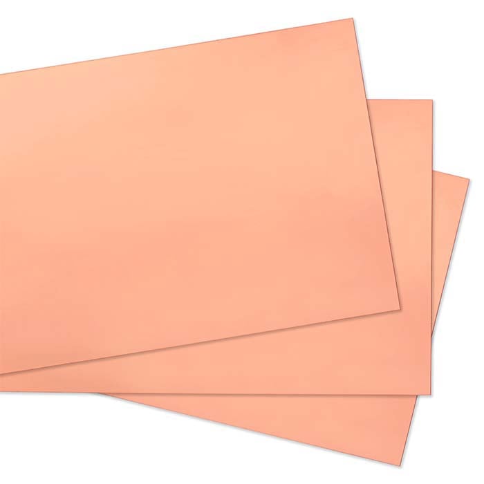 Copper 152.4mm x 304.8mm Sheet, Dead-Soft