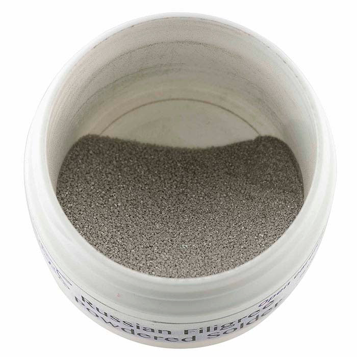 Silverpulverslöjd för rysk filigran