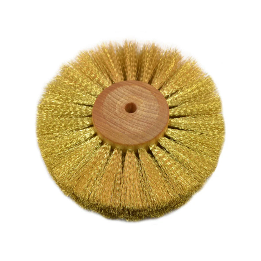 Jewelry Cleaning Brush – Ø 80 mm Soft Brass Wire Brush for Satin Finish & Oxide Removal