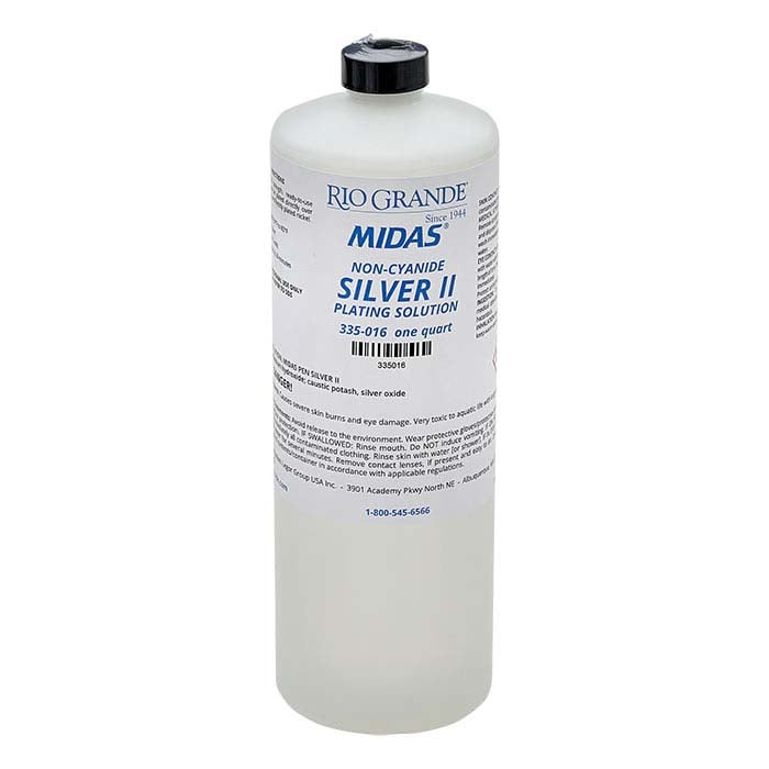 Midas® Silver Plating Solution, Non-Cyanide