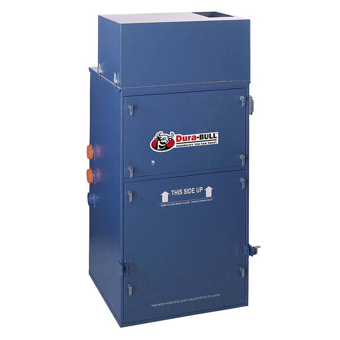 ड्यूरा-बुल® 3hp धूल कलेक्टर, 1,300 cfm, प्रयुक्त