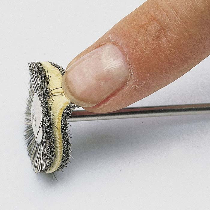 Chamois and Medium Natural Bristle Combination Brush, Mounted